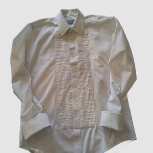 Vintage Lord West White Classic Tuxedo Shirt 15.5 - 34/35